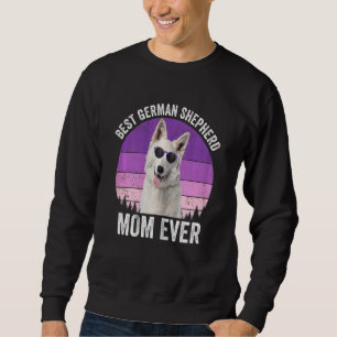 Womens White German Shepherd Mam Dog Owne Trui