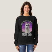 Womens White German Shepherd Mam Dog Owne Trui (Voorkant volledig)