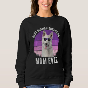 Womens White German Shepherd Mam Dog Owne Trui