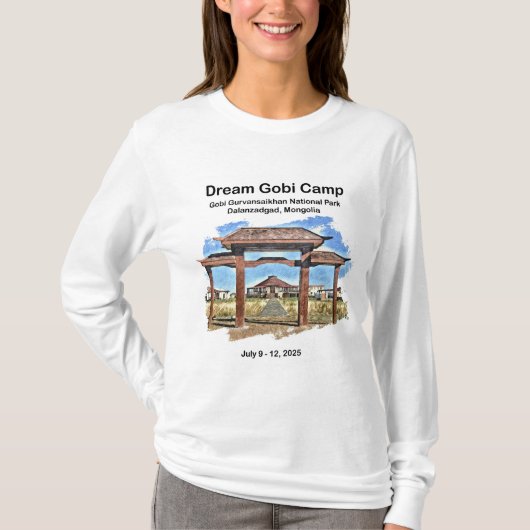 Women's White Long-sleeved  T-shirt (Voorkant)