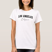 Women's White Los Angeles, California T-Shirt