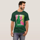 Womens Wicked Elphaba Glindaonal VNeck retro T-shirt (Voorkant volledig)