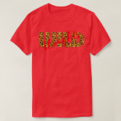 Womens WILD denkt dat Leopard Cheetah Print Red T-shirt (Design voorkant)