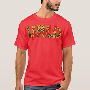 Womens WILD denkt dat Leopard Cheetah Print Red T-shirt