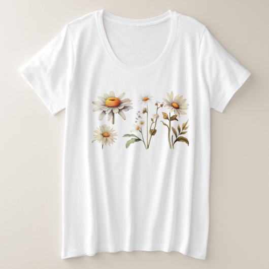 Women's Wildflowers Graphic T-Shirt / Floral (Design voorkant)