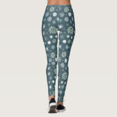 Women's Winter Print Leggings - Warm & Soft Pants  (Achterkant)