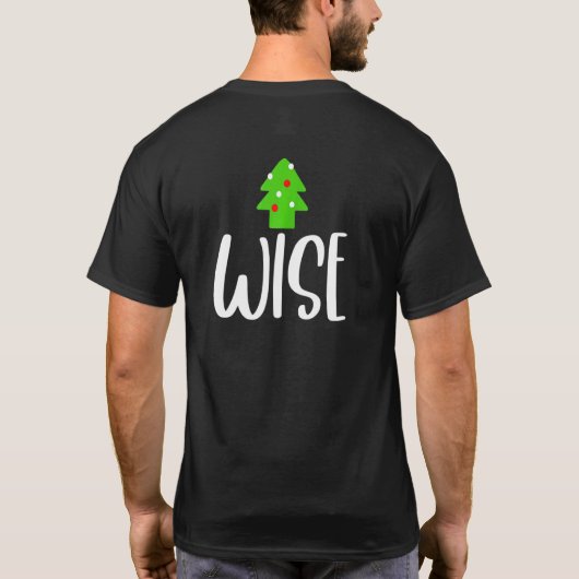 Womens Wise Man Xmas Ugly Sweater Matching Christm T-shirt (Achterkant)