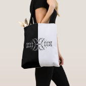 Womens witte vlinderdiva tote bag (Dichtbij)