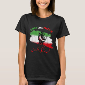Womens Woman Life Zan Zendegi Azadi Iran T-shirt