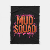 Womens Womans Muddy Mud Run Squad Mudding Running  Fleece Deken (Voorkant)