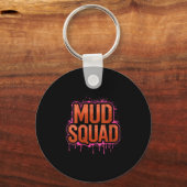 Womens Womans Muddy Mud Run Squad Mudding Running  Sleutelhanger (Voorkant)