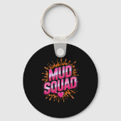 Womens Womans Muddy Mud Run Squad Mudding Running  Sleutelhanger (Voorkant)