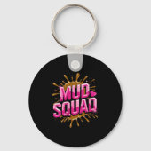 Womens Womans Muddy Mud Run Squad Mudding Running  Sleutelhanger (Voorkant)