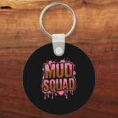 Womens Womans Muddy Mud Run Squad Mudding Running  Sleutelhanger (Voorkant)