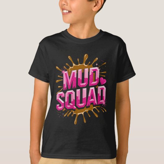 Womens Womans Muddy Mud Run Squad Mudding Running  T-shirt (Voorkant)