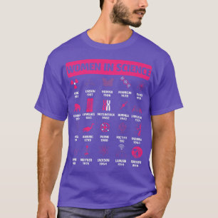 Womens Women In Science Design for History of Scie T-shirt