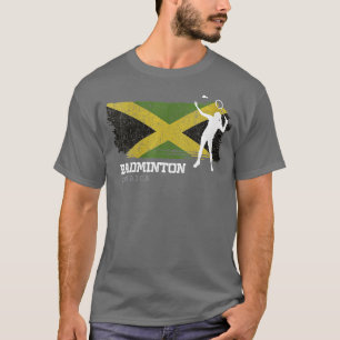 Womens Womens Badminton Jamaica Net Games Player B T-shirt