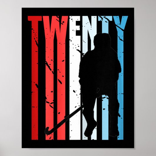 Womens Womens Field Hockey 48th Birthday Player Te Poster (Voorkant)