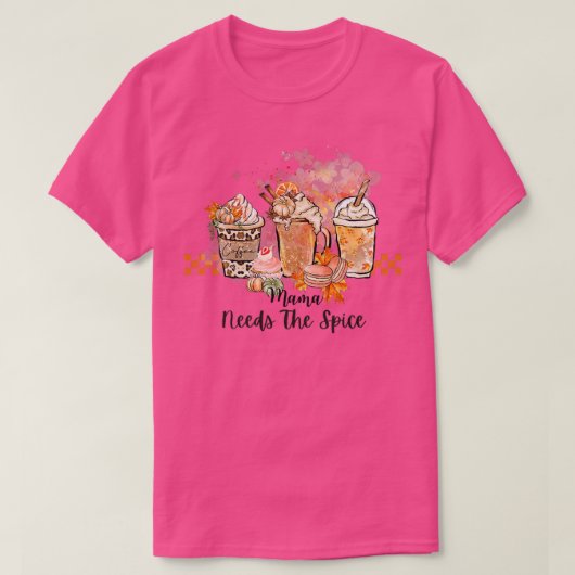 Womens WOMENS MAMA HEEFT DE SPICE, PUMPKINS, AUTU T-shirt (Design voorkant)