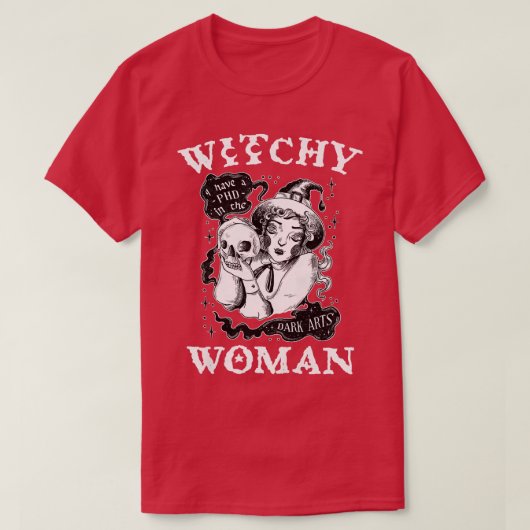Womens Womens Witch Wiccan Pagan Woman Witchy Prem T-shirt (Design voorkant)