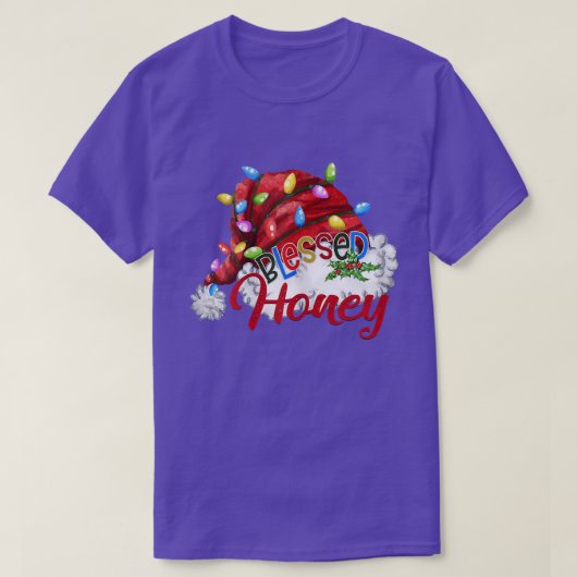 Womens Womens zonder honinghoningkerstmis Licht T-shirt (Design voorkant)