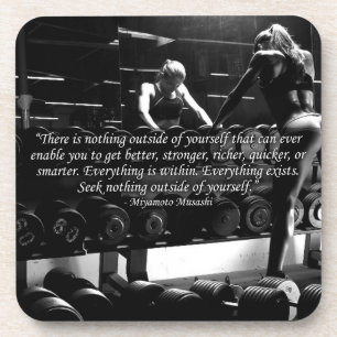 Women's Workout Motivatie Drankjes Onderzetter