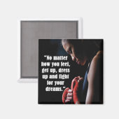 Women's Workout Motivatie Magneet (Voorkant / Achterkant)