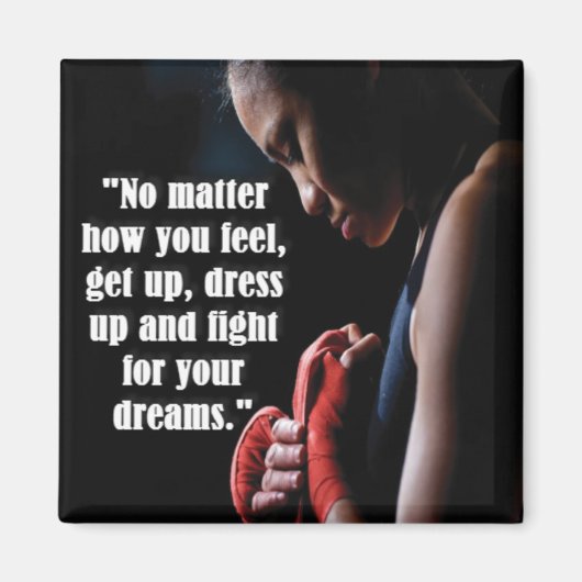Women's Workout Motivatie Magneet (Voorkant)