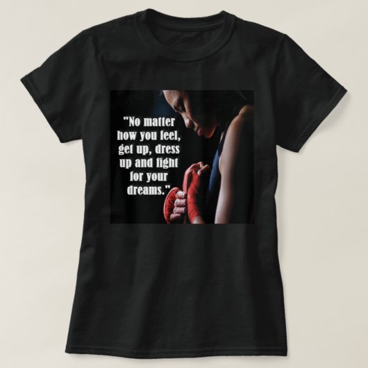 Women's Workout Motivatie T-shirt (Design voorkant)