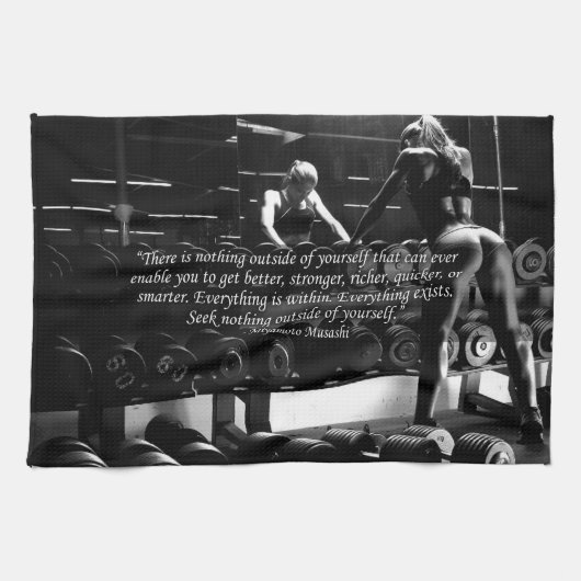 Women's Workout Motivatie Theedoek (Horizontaal)