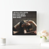 Women's Workout Motivatie Vierkante Klok (Huis)