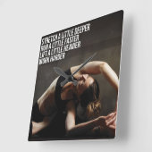 Women's Workout Motivatie Vierkante Klok (Hoek)