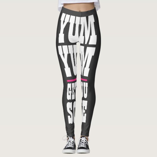 Women's Workout Yoga YUM YUM GET YOU SOME Leggings (Voorkant)