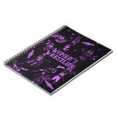 Women's Wrestling Fan Notebook Journal Notitieboek (Linkerzijde)