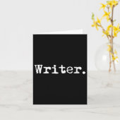 Womens Writer Funny Writing Book Au Novelist Gift Kaart (Gele Bloem)