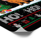 Womens Xmas Tree Lighting Santa Riding Highland Co Poster (Hoek)