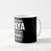 Womens Yaya Je bent de beste Yia-Yia Gift Koffiemok (Voorkant rechts)