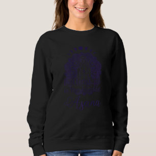 Womens Yoga Meditation with Moon Phases and Lettin Trui