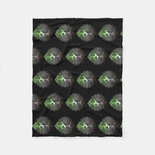 Womens Yoga Namaste Women Meditation Chakra Woman Fleece Deken (Voorkant)