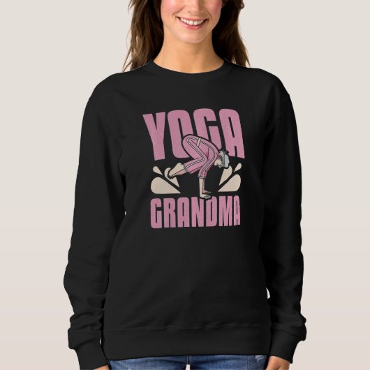 Womens Yoga Nana Grandma Trui (Voorkant)