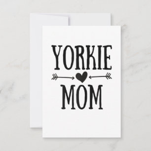 Womens Yorkie Ma Funny Yorkshire Terrier Gifts RSVP Kaartje