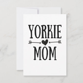 Womens Yorkie Ma Funny Yorkshire Terrier Gifts RSVP Kaartje