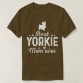 Womens Yorkie Mam Ever Funny Dog Mama Best Pet T-shirt (Design voorkant)