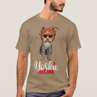 Womens Yorkie Mama I Love Yorkie Yorkshire Terrier T-shirt