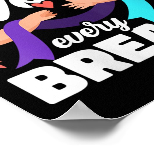 Womens You Are Worth Every Breath Depression Aware Poster (Hoek)