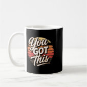 Womens You Got This – Retro-insred Motivational V- Koffiemok (Links)