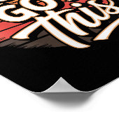 Womens You Got This – Retro-insred Motivational V- Poster (Hoek)