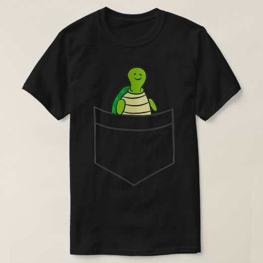Womens Zee schilder Cartoon groene schildpad in ee T-shirt (Design voorkant)