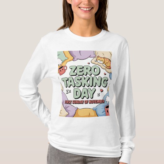 Womens Zero Tasking Day T-Shirt  (Voorkant)