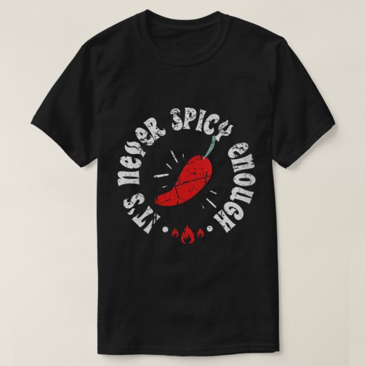 Womens zijn nog nooit zo bezielde hot Chili Red Pe T-shirt (Design voorkant)